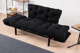kalune design love - Kalune Design 2-sėdynė sofa-lova Nitta - Juodas - 5 nuotrauka