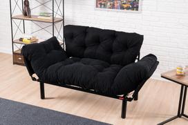 kalune design love - Kalune Design 2-sėdynė sofa-lova Nitta - Juodas - 7 nuotrauka