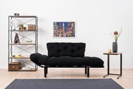 kalune design love - Kalune Design 2-sėdynė sofa-lova Nitta - Juodas - 8 nuotrauka