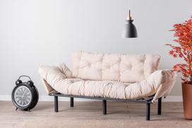 kalune design love - Kalune Design 3-sėdynė sofa-lova Nitta Triple - Kreminis - 7 nuotrauka