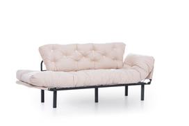 kalune design love - Kalune Design 3-sėdynė sofa-lova Nitta Triple - Kreminis - 11 nuotrauka