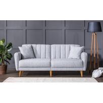 dviviete sofa lov - Kalune Design 3-sėdynė sofa-lova Aqua - Pilkas - 3 nuotrauka