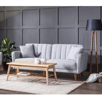 dviviete sofa lov - Kalune Design 3-sėdynė sofa-lova Aqua - Pilkas - 4 nuotrauka