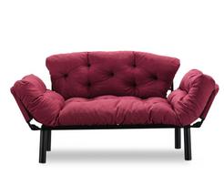 kalune design love - Kalune Design 2-sėdynė sofa-lova Nitta - Maroon - 2 nuotrauka