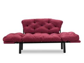 kalune design love - Kalune Design 2-sėdynė sofa-lova Nitta - Maroon - 3 nuotrauka