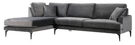 180 cm sofa - Kalune Design Kampo sofa Papira Corner Left (Chl+3R) - Anthracite - 2 nuotrauka