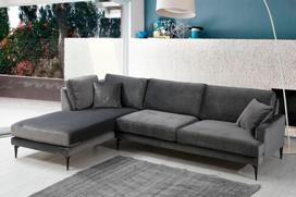 180 cm sofa - Kalune Design Kampo sofa Papira Corner Left (Chl+3R) - Anthracite - 4 nuotrauka