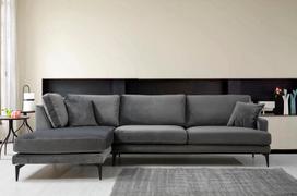 180 cm sofa - Kalune Design Kampo sofa Papira Corner Left (Chl+3R) - Anthracite - 6 nuotrauka