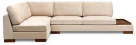 Kalune Design Kampo sofa Tulip Corner Left With Pouf - rusvai gelsvas