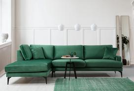 sofa kampas zalias - Kalune Design Kampo sofa Papira Corner (CHL+3R) - 2 nuotrauka