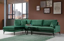 sofa kampas zalias - Kalune Design Kampo sofa Papira Corner (CHL+3R) - 3 nuotrauka