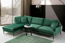 sofa kampas zalias - Kalune Design Kampo sofa Papira Corner (CHL+3R) - 4 nuotrauka