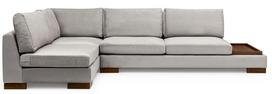 Kalune Design Kampo sofa Tulip Corner Left Without Pouf - Light Pilkas