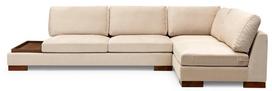 Kalune Design Kampo sofa Tulip Corner Right With Pouf - rusvai gelsvas