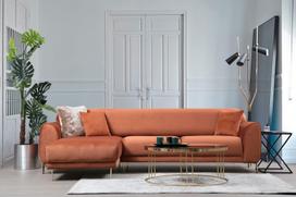 kalune design love - Kalune Design Kampo sofa Image Corner Left ( Chl-3R ) - Cinnamon - 9 nuotrauka