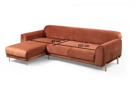 kalune design love - Kalune Design Kampo sofa Image Corner Left ( Chl-3R ) - Cinnamon - 13 nuotrauka
