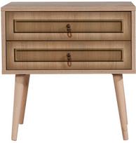 stalas 60 40 - Naktinis staliukas Kalune Design 863 (VIII), 61 cm, ąžuolo/šviesiai rudos spalvos - 2 nuotrauka