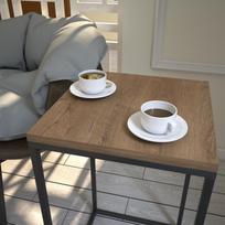 zurnalinis staliukas azuol - Staliukas Kalune Design Pure, rudas/juodas - 4 nuotrauka
