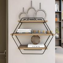 20 cm lentyna - Lentyna Kalune Design Azra, ruda - 4 nuotrauka