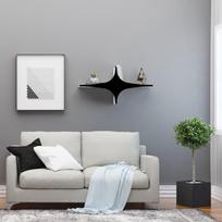 balta pakabinama lentyna - Pakabinama lentyna Kalune Design Wall Shelf 775, 90 cm, balta/juoda - 3 nuotrauka