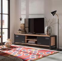 tv staliukas pusies - TV staliukas Kalune Design Cosmo Rex, rudas/juodas - 3 nuotrauka