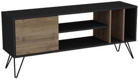 graikiniai riesutai - TV staliukas Kalune Design Mistico 140 cm, rudas/juodas - 1 nuotrauka