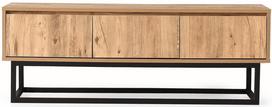 TV staliukas Kalune Design Tilsim 140 cm, rudas/juodas