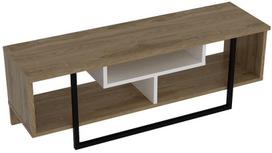 40 tv stovas - TV staliukas Kalune Design Asal 120 cm, ąžuolo spalvos/juodas - 1 nuotrauka