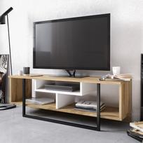 40 tv stovas - TV staliukas Kalune Design Asal 120 cm, ąžuolo spalvos/juodas - 2 nuotrauka