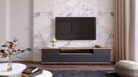 tv staliukas pusies - Kalune Design Televizoriaus staliukas FR7 - AA - 5 nuotrauka