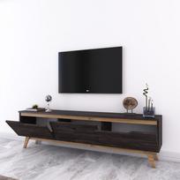 6 sp 180 - TV staliukas Kalune Design D1, juodas/rudas - 8 nuotrauka