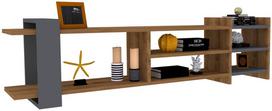 graikiniai riesutai - TV staliukas Kalune Design Zeyna, rudas/pilkas - 2 nuotrauka