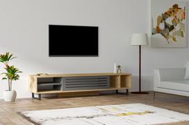 40 tv stovas - Kalune Design TV stalas Safir - Sapphire, Anthracite - 3 nuotrauka