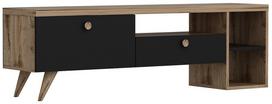 TV staliukas Kalune Design 382(III), 150 cm, juodas/rudas