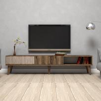 40 tv stovas - Kalune Design Televizoriaus staliukas Milan - Walnut - 2 nuotrauka