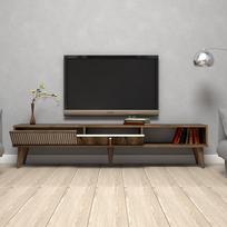 40 tv stovas - Kalune Design Televizoriaus staliukas Milan - Walnut - 4 nuotrauka