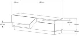 40 tv stovas - Kalune Design Televizoriaus staliukas Koza - 5 nuotrauka