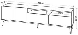 tv staliukas 180 kalune - Kalune Design Televizoriaus staliukas Ross - 5 nuotrauka