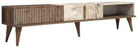 Kalune Design Televizoriaus staliukas Milan - Walnut, Baltas