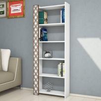 ruda knygu lentyna - Pastatoma lentyna Kalune Design City, balta/ruda - 2 nuotrauka