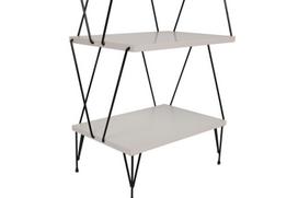 balta knygu lentyna - Lentyna Kalune Design Balaban, balta - 3 nuotrauka