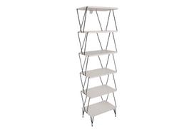 balta knygu lentyna - Lentyna Kalune Design Balaban, balta - 9 nuotrauka