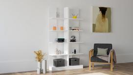 Pirkti Pastatoma lentyna Kalune Design Ikiz, balta - Photo 3
