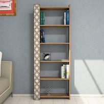 graikiniai riesutai - Pastatoma lentyna Kalune Design City, ruda/kreminė - 3 nuotrauka