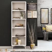 balta knygu lentyna - Lentyna Kalune Design Potena, balta - 2 nuotrauka