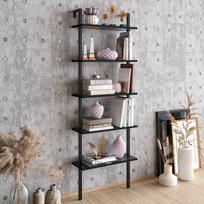 juoda knygu lentyna - Kalune Design Knygų lentynas Piante - Juodas - 3 nuotrauka