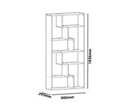 balta knygu lentyna - Lentyna Kalune Design Serra, balta - 3 nuotrauka