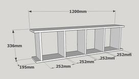 pakabinamos lentynos knygoms - Lentyna Kalune Design Snow, balta - 3 nuotrauka