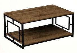 stalas 120 x 60 - Kavos staliukas Kalune Design Kelvin, rudas/juodas - 1 nuotrauka
