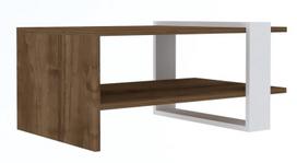 graikiniai riesutai - Kavos staliukas Kalune Design Gaye, rudas/baltas - 1 nuotrauka